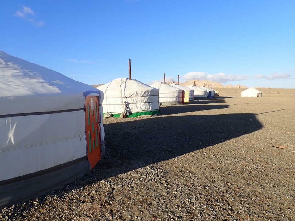 Yurt camp - Copyright: Dr Mike Pienkowski