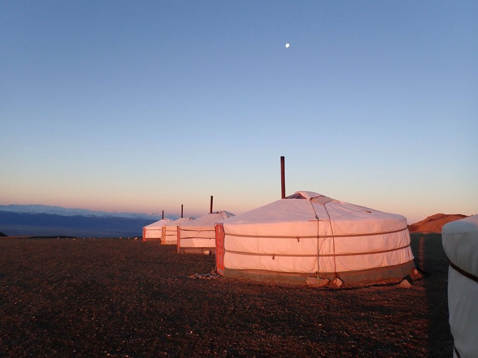 Yurt camp - Copyright: Dr Mike Pienkowski